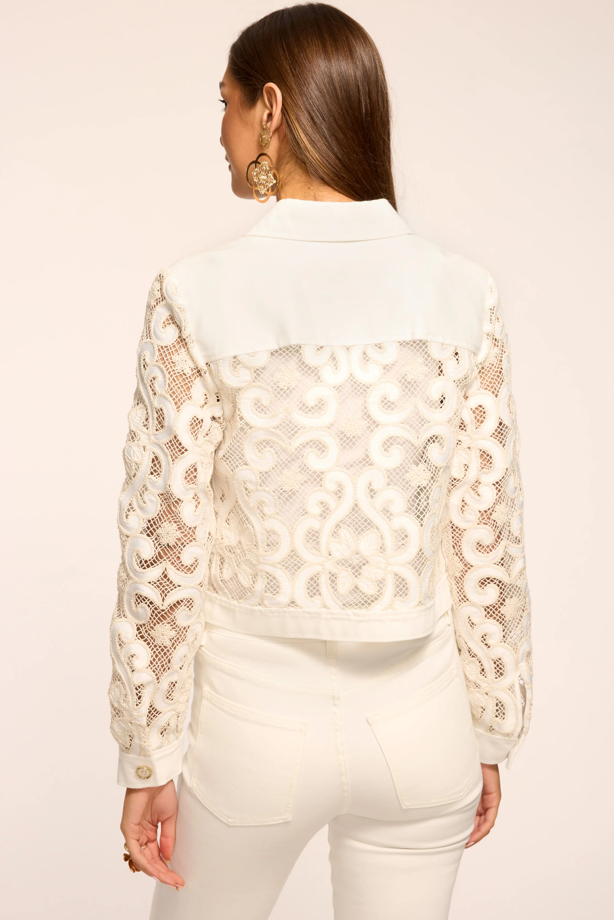 Saphire Embroidered Denim Jacket - Image 4