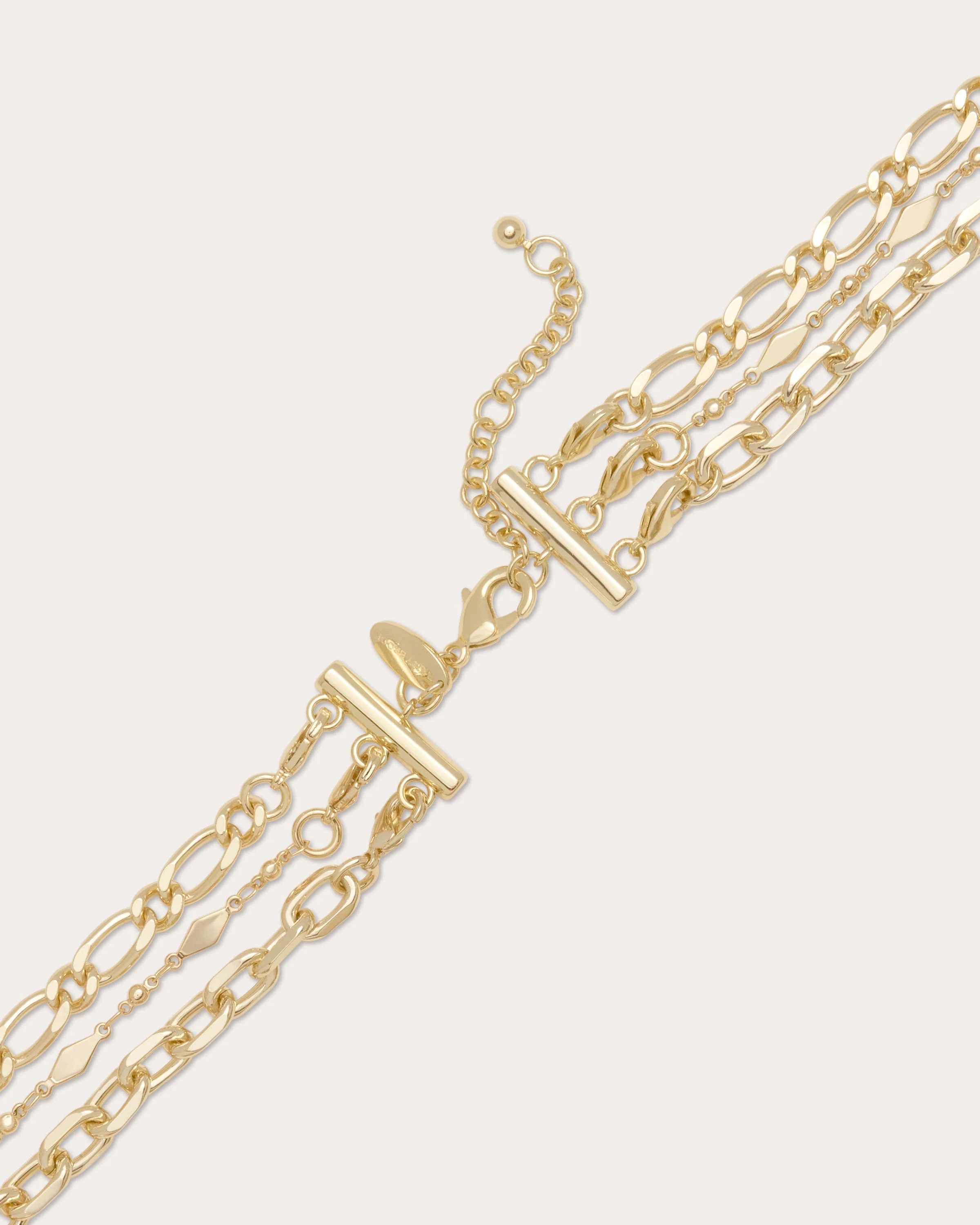 Sara Layered Medallion Charm Necklace - Image 3
