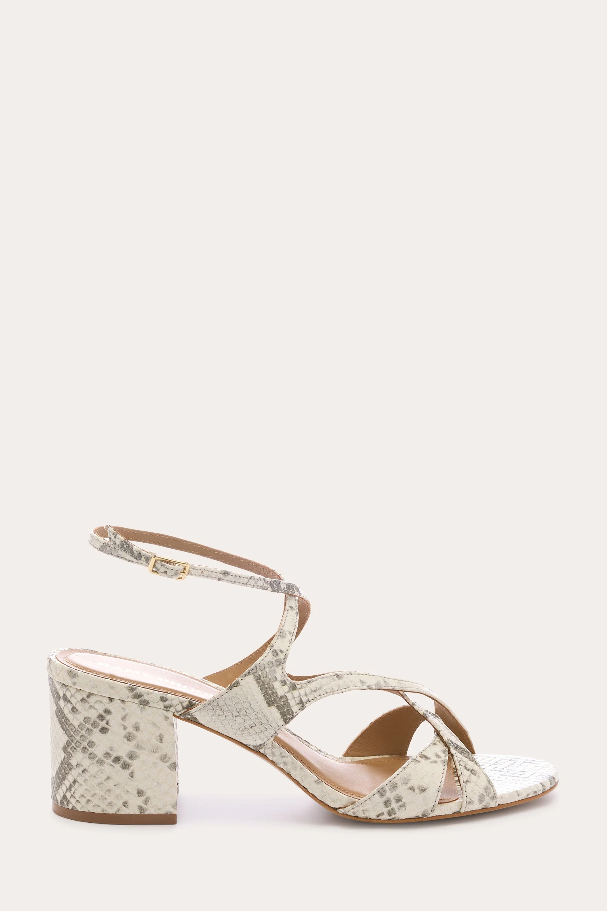 Susie Leather Block Heel | GREY - Image 5
