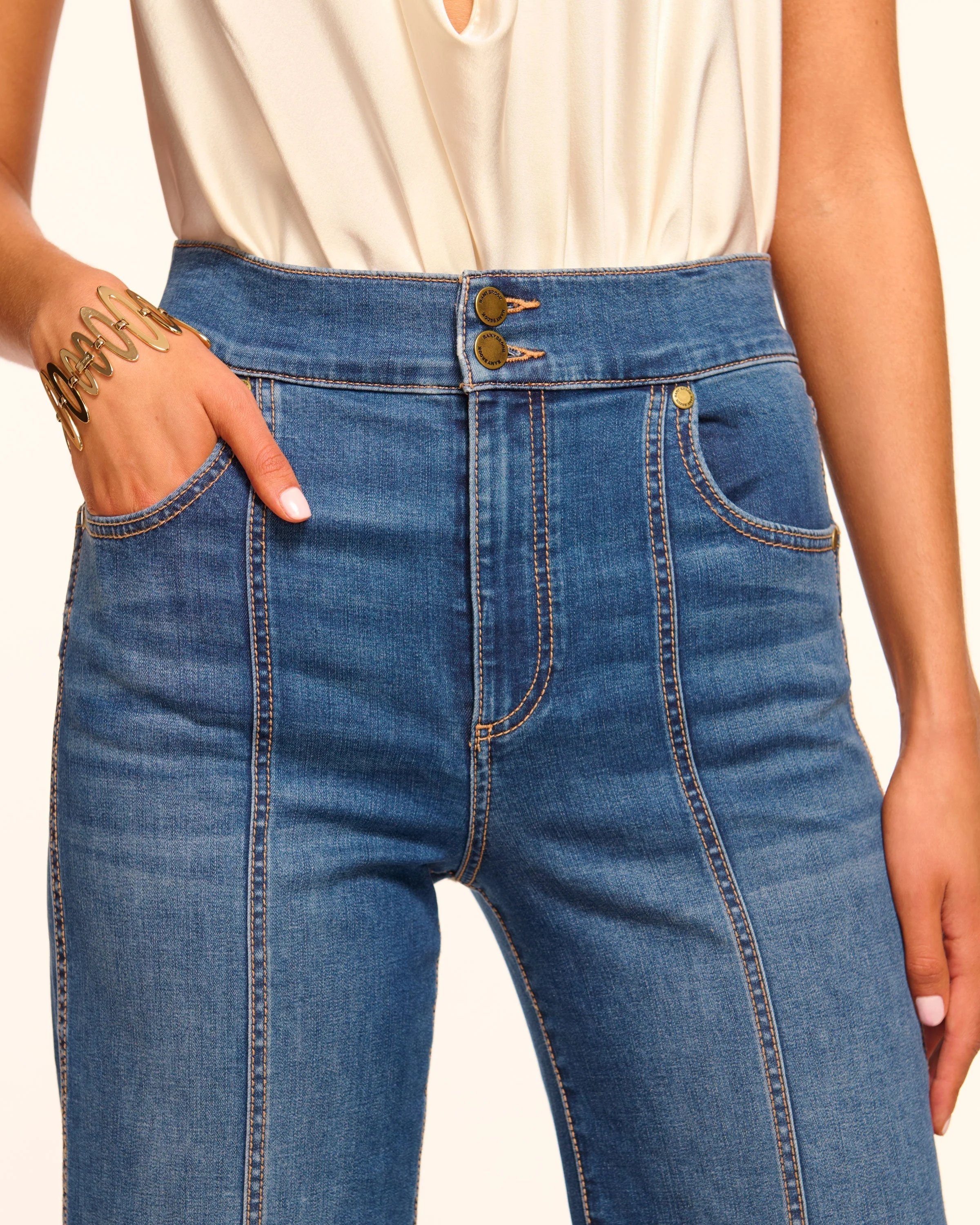 Tina High-Rise Wide Leg Jean | MEDIUM WASH - Image 3