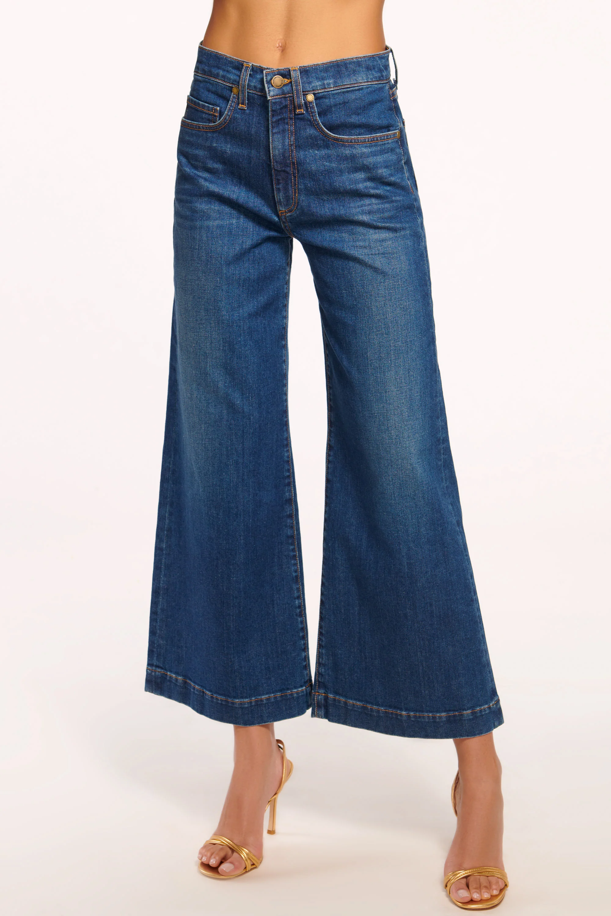 Tyra 5-Pocket Cropped Wide Leg Jean - Image 2