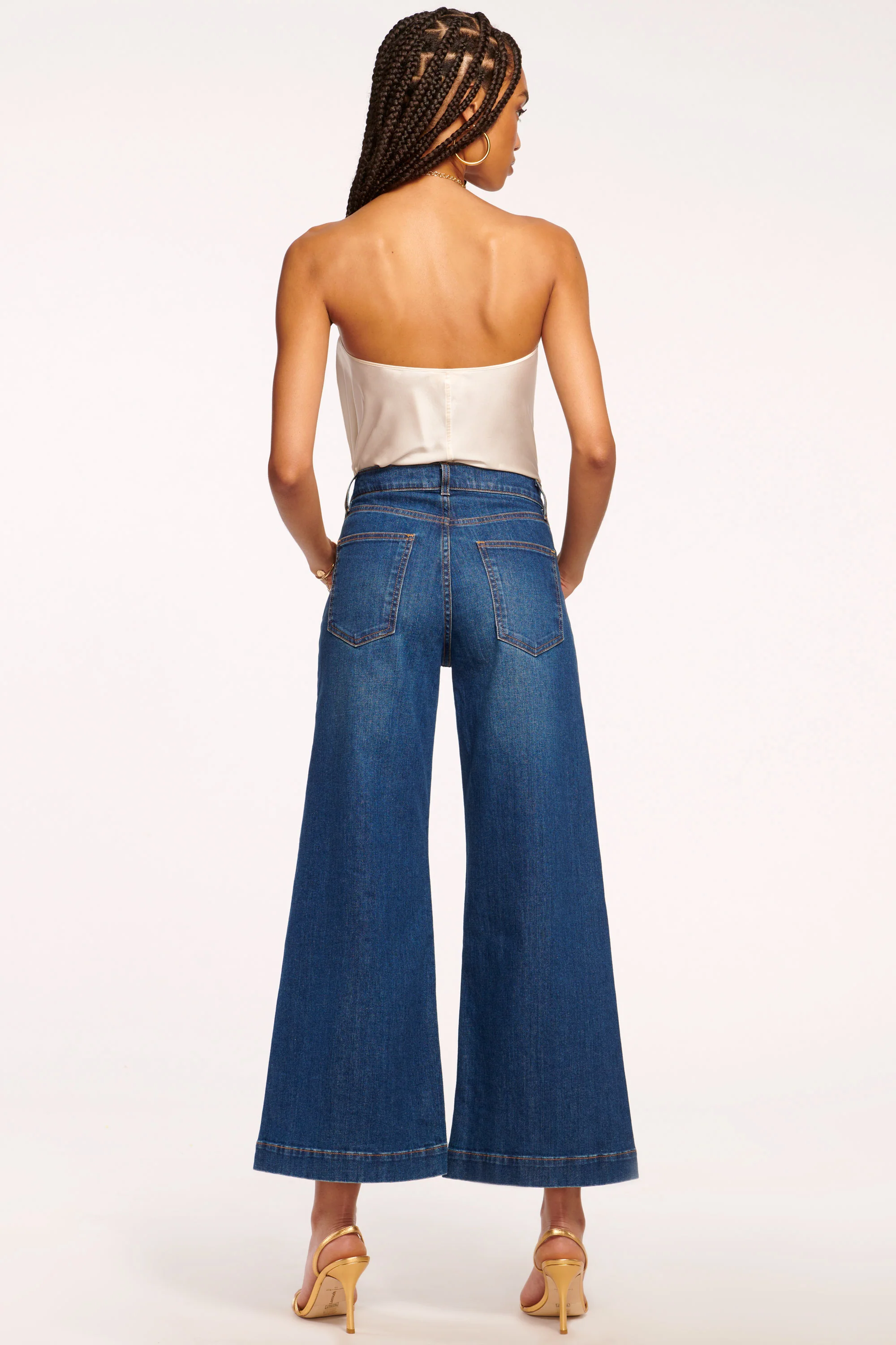 Tyra 5-Pocket Cropped Wide Leg Jean - Image 4