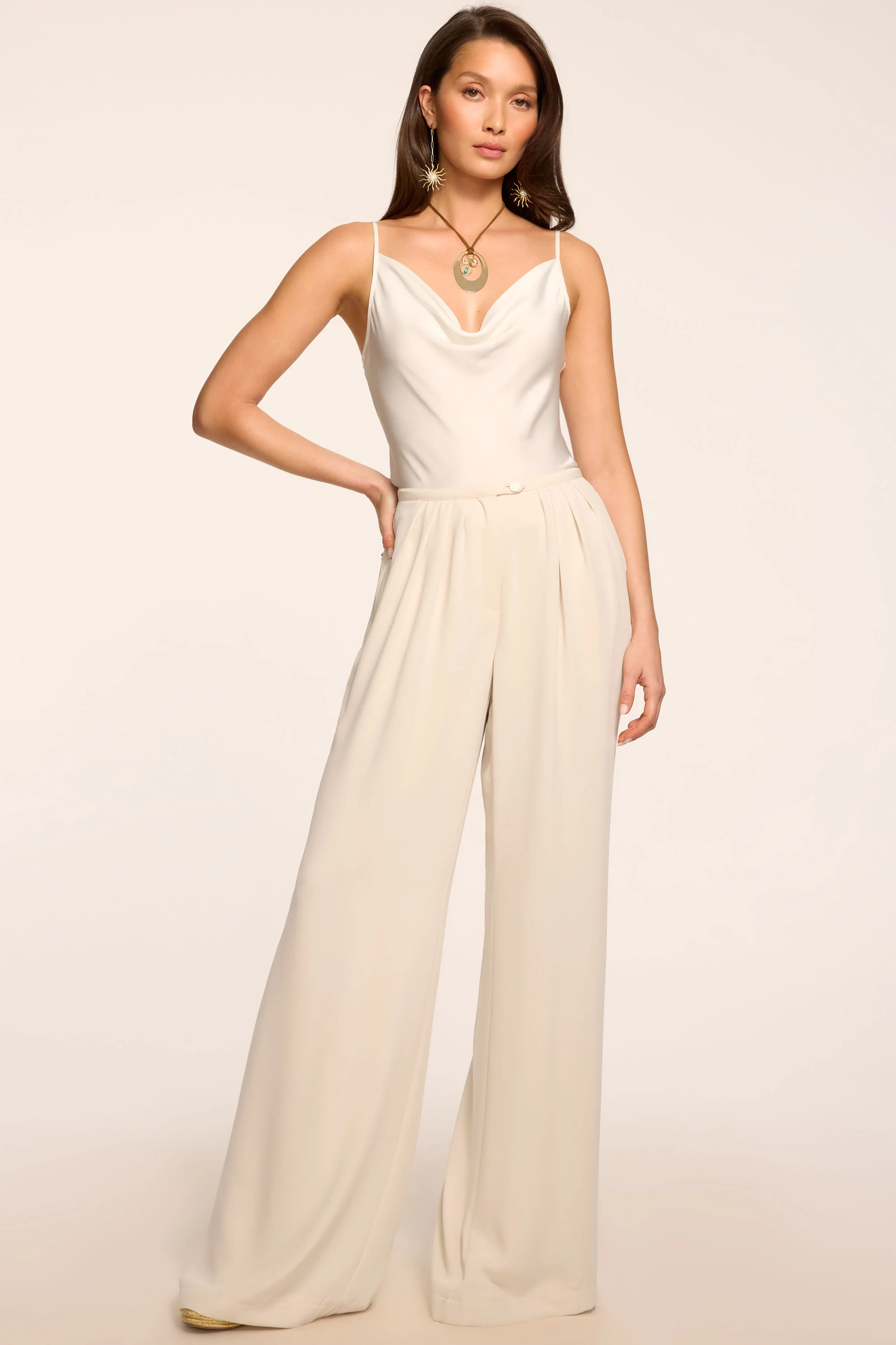 Yasmine Wide Leg Pleated Pant - Image 2