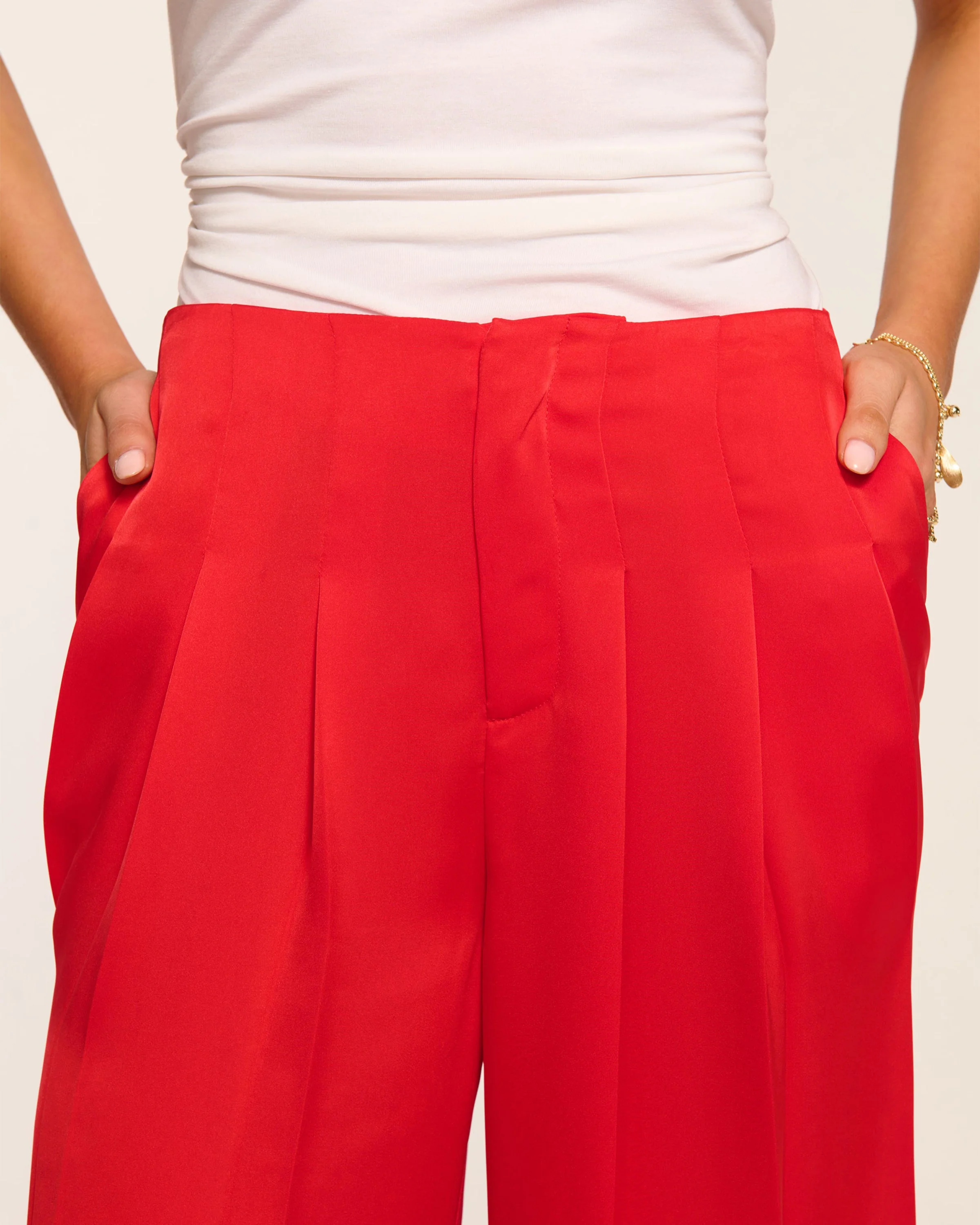 Yvette Pleated Wide Leg Pant - Image 3