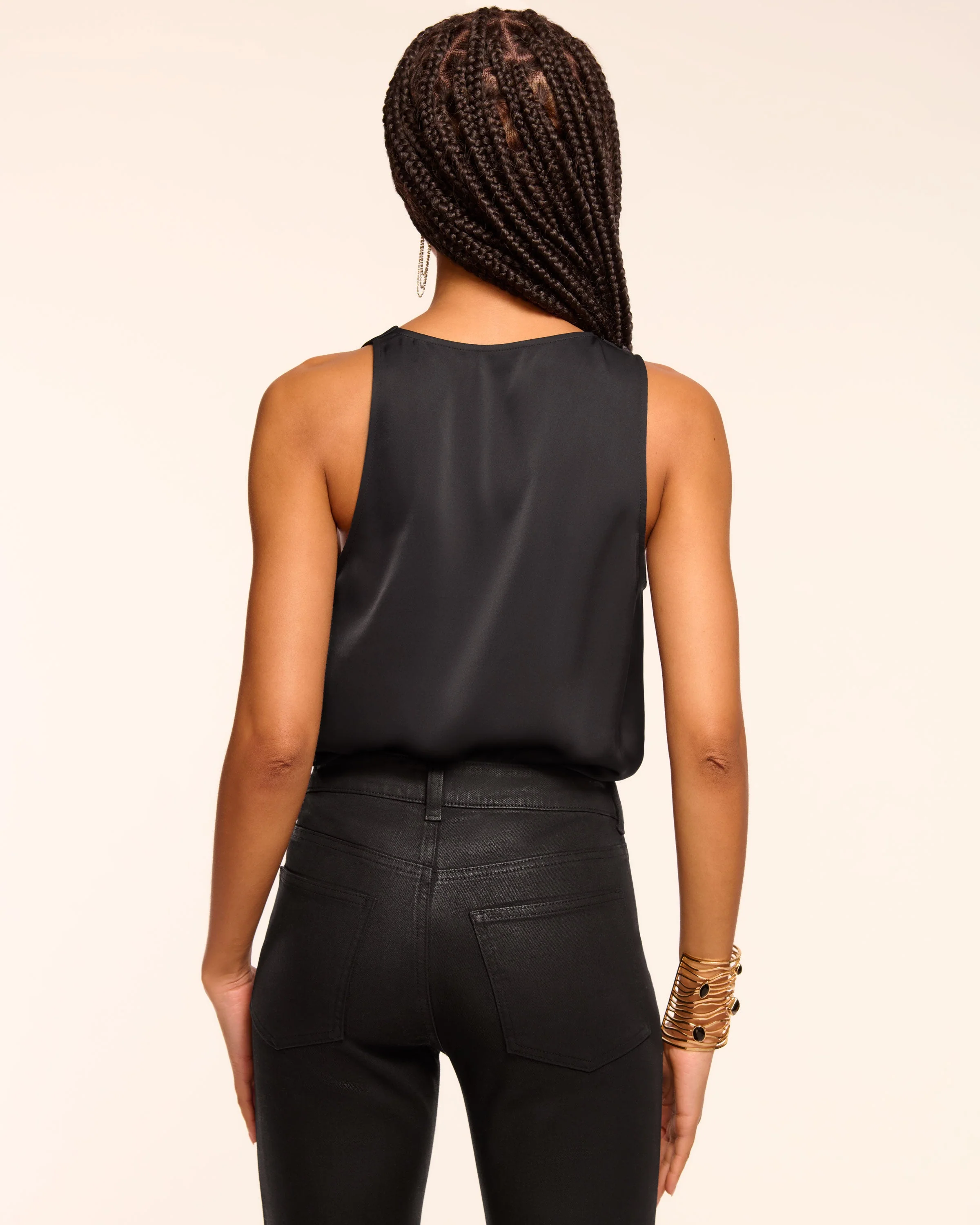 Zoe Cowl Neck Tank Top - Image 3