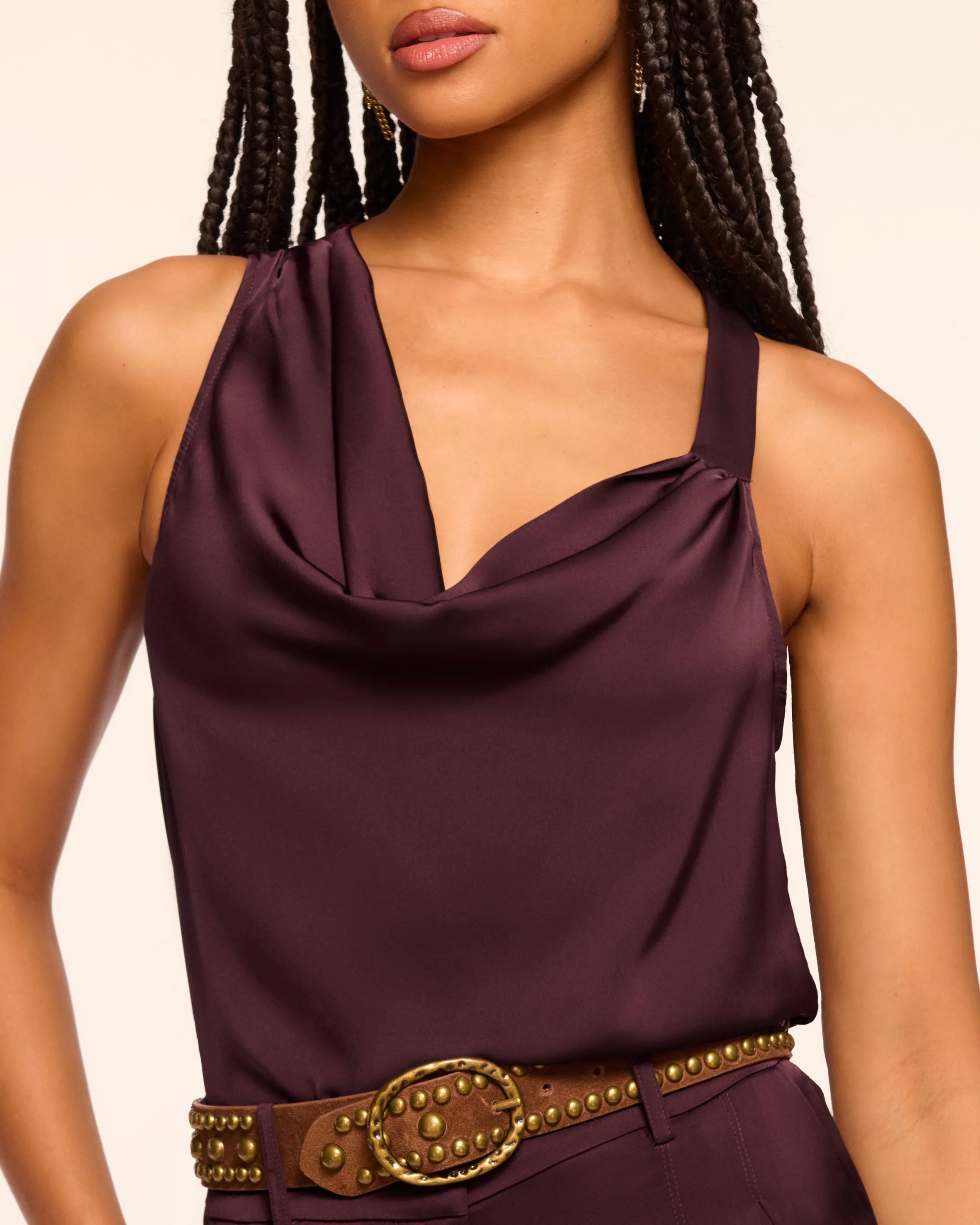 Zoe Cowl Neck Tank Top - Image 5